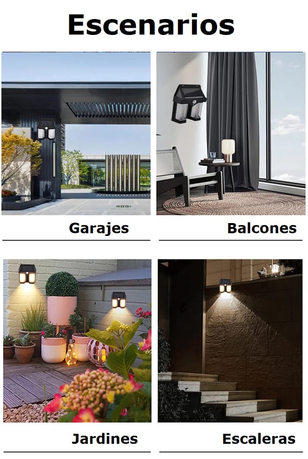 Luz De Pared De Tungsteno Solar - vista 3